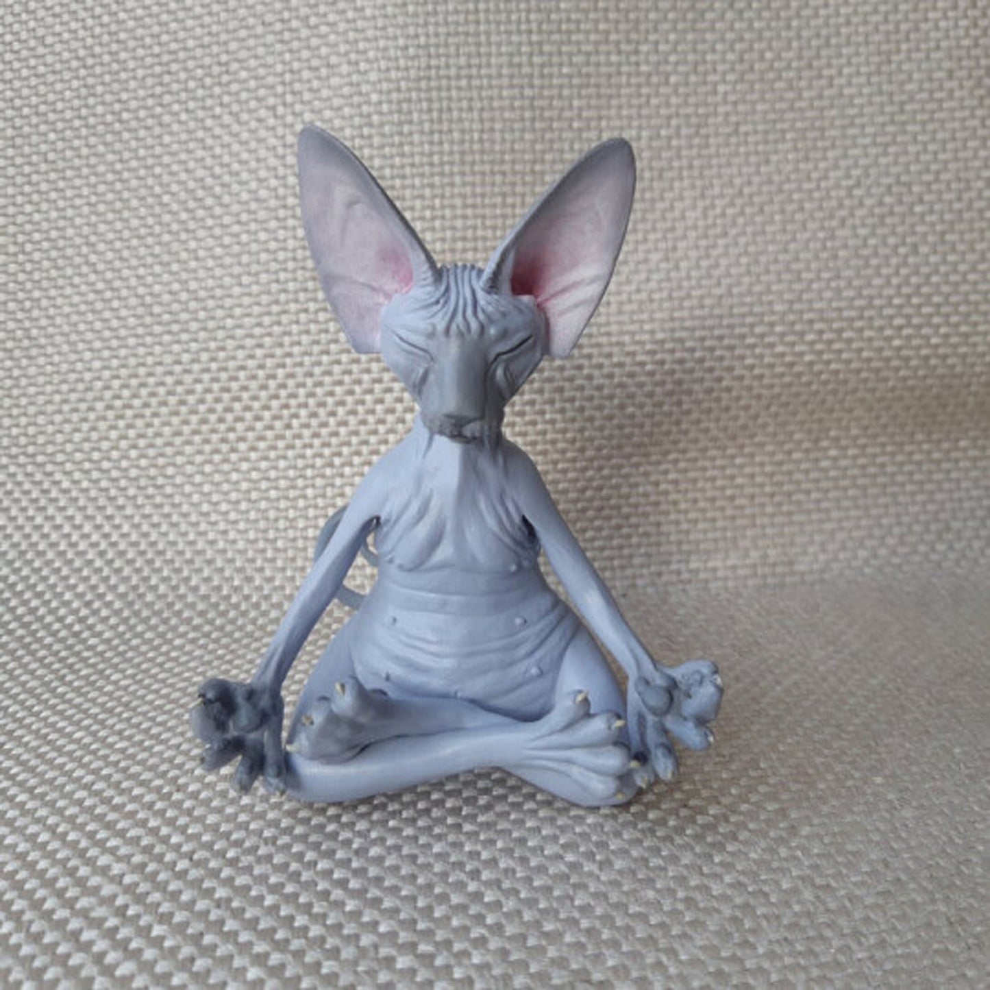 Creative PVC Simulation Hairless Cat – Sphinx Animal Model Figure