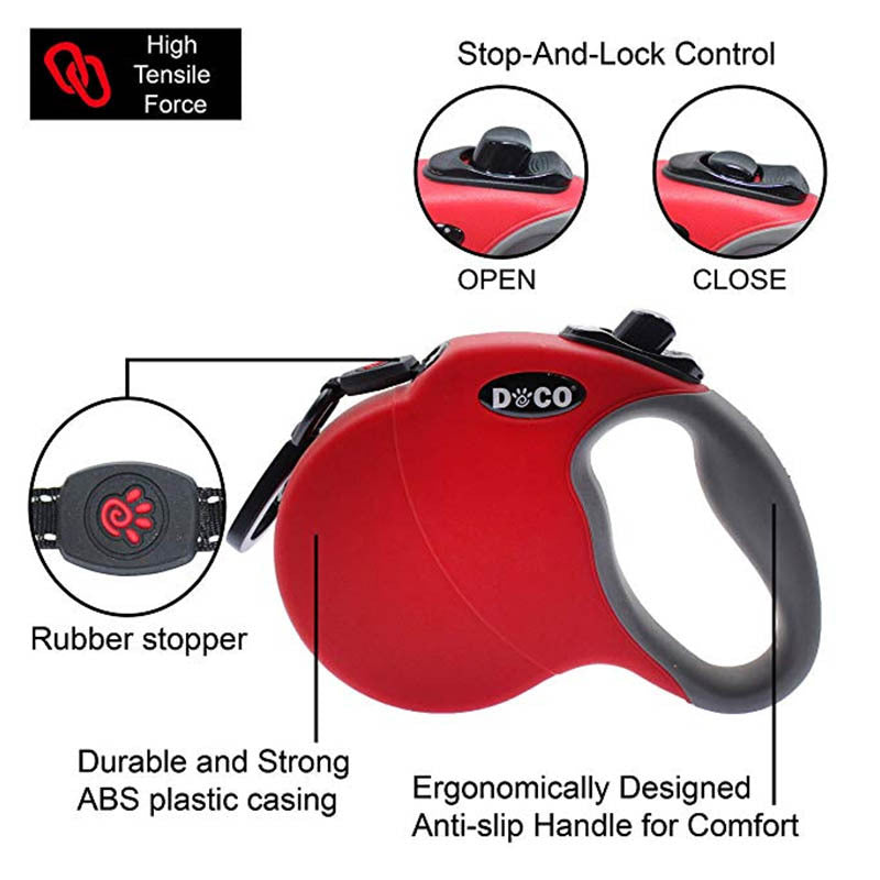 Automatic Retractable Dog Leash – Durable Pet Walking Lead