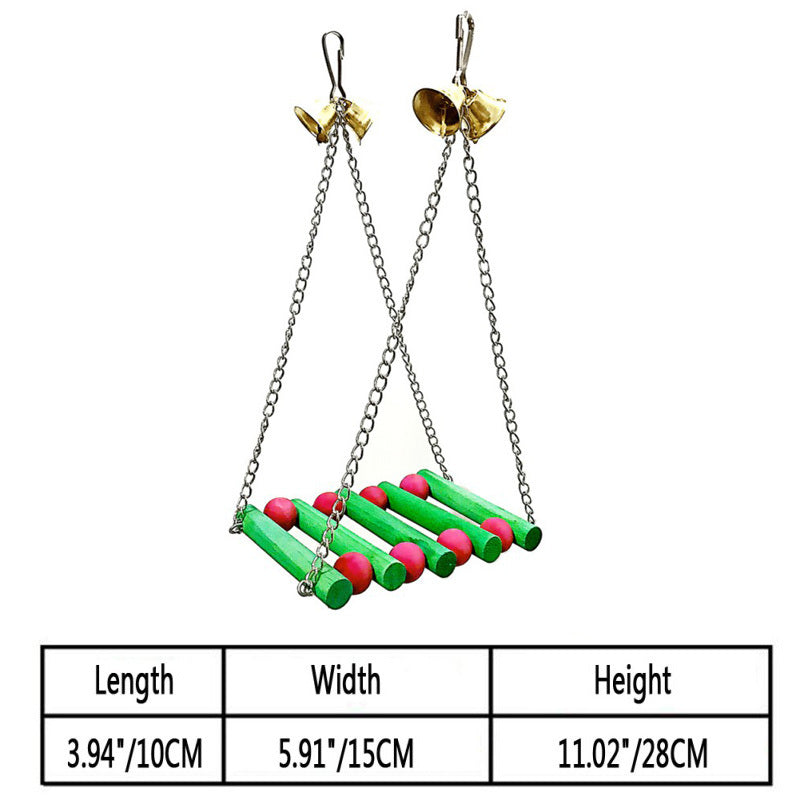 Colorful Parrot Nibble Toy – Chewing and Climbing Fun for Birds