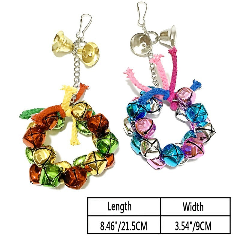 Colorful Parrot Nibble Toy – Chewing and Climbing Fun for Birds