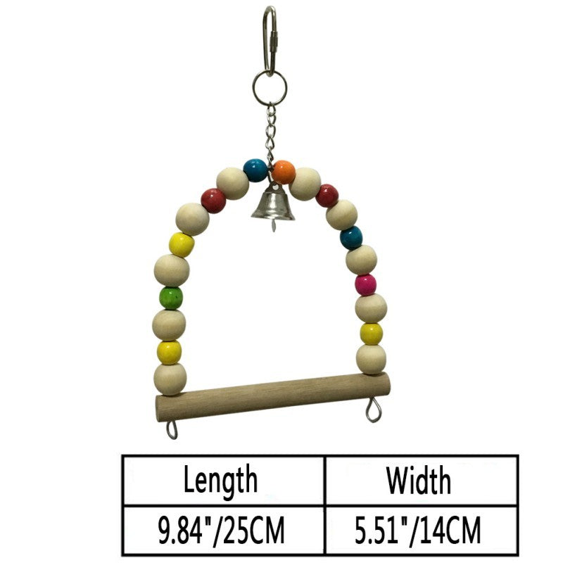 Colorful Parrot Nibble Toy – Chewing and Climbing Fun for Birds