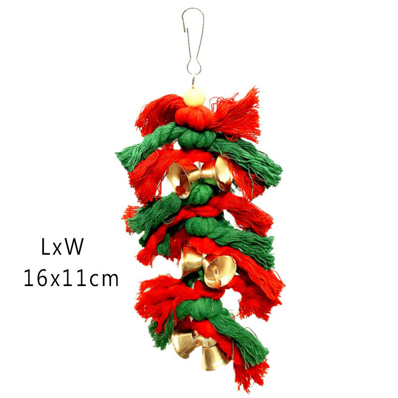 Colorful Parrot Nibble Toy – Chewing and Climbing Fun for Birds