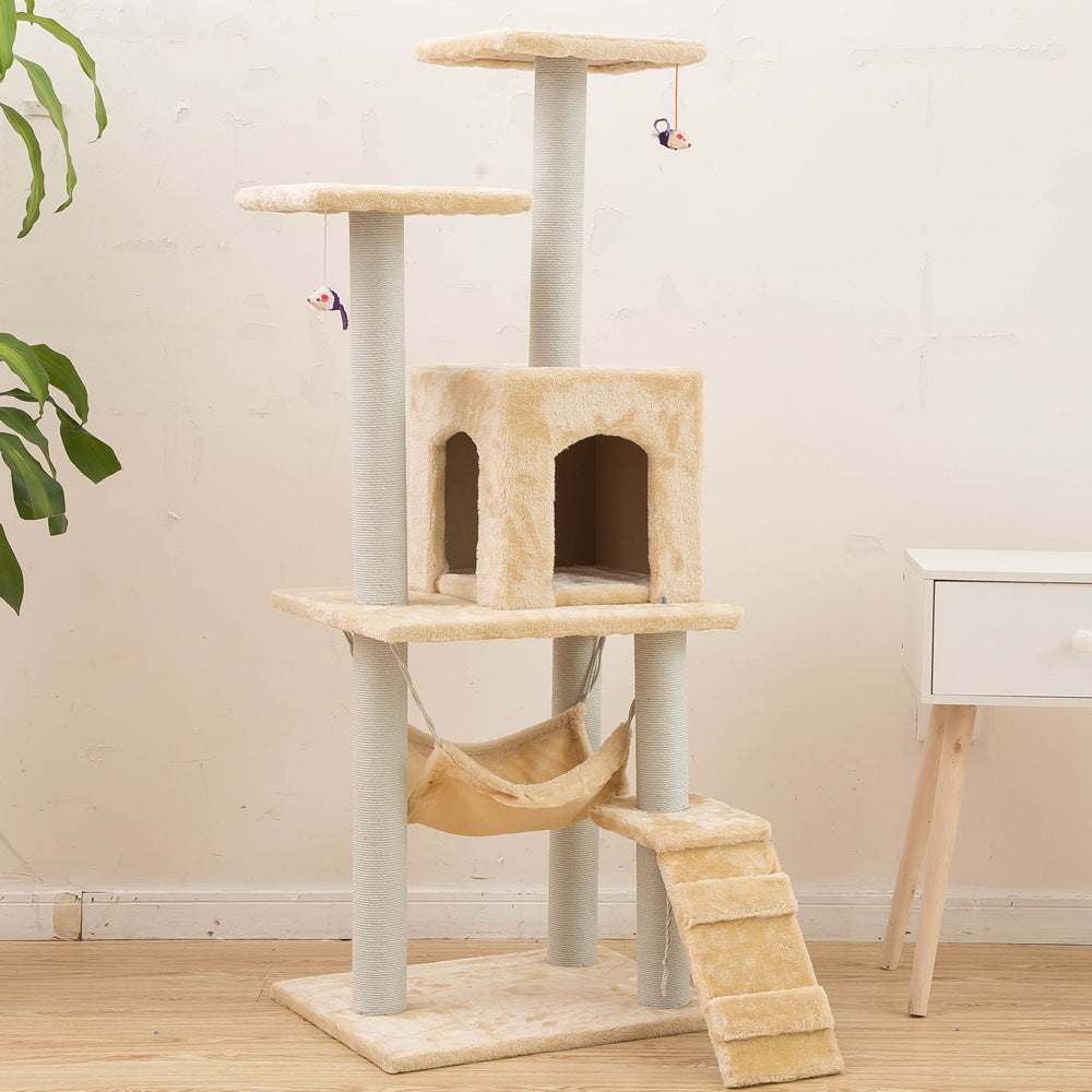 Multi-Level Cat Climbing Frame – Interactive Cat Tower with Scratch Posts
