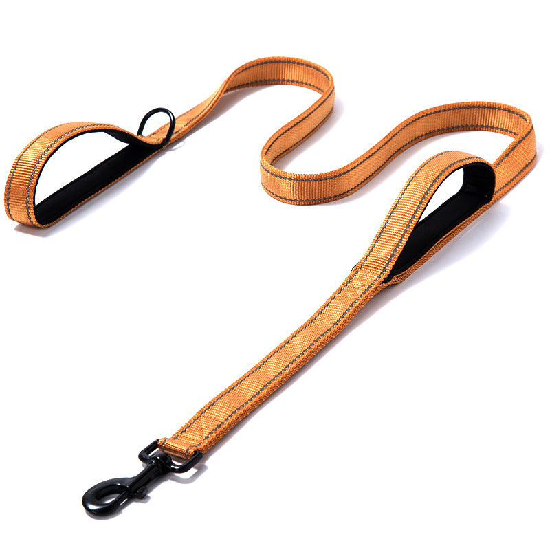 Reflective Nylon Dog Leash – Double Thickened Pet Leash