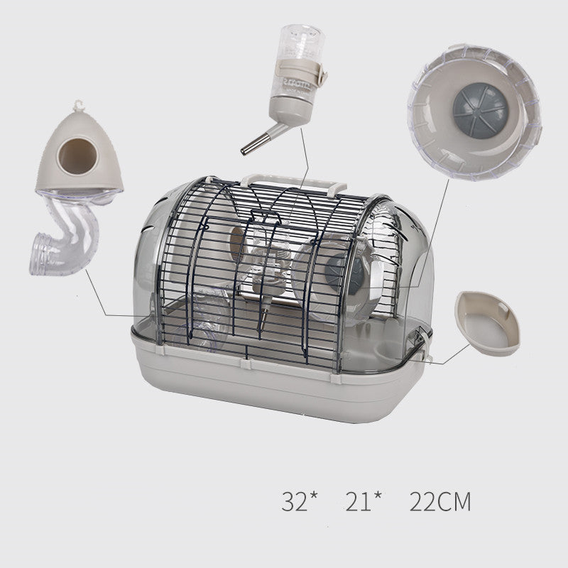 Japanese Luxury Hamster Cage – Transparent Base Viewing Cage