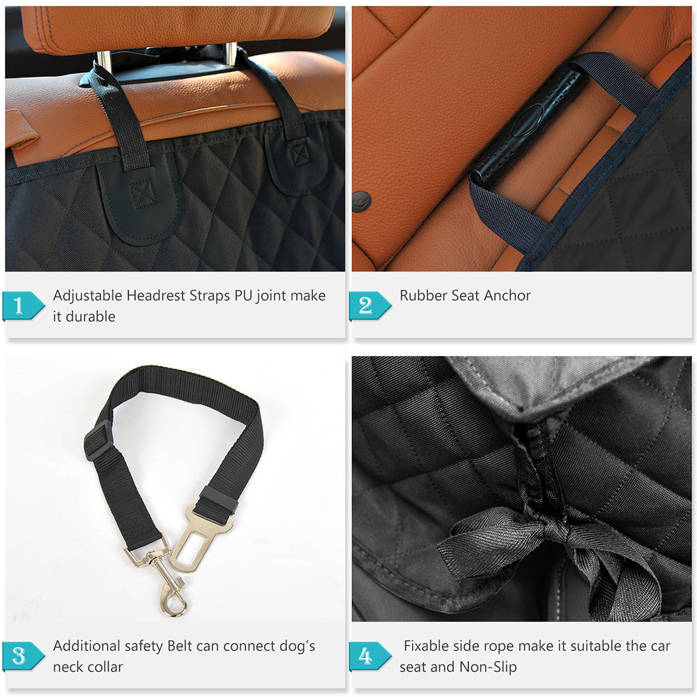 Dog Car Back Seat Cover – Waterproof Car Mat for Pets