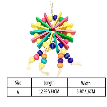 Velanta™ Colorful Parrot Nibble Toy