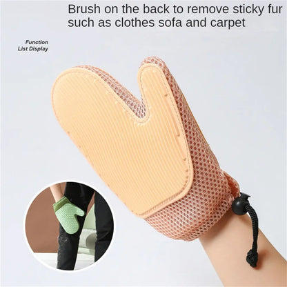 Pet Grooming Glove – Multi-Purpose Hair Removal & Massage Mitt Velanta