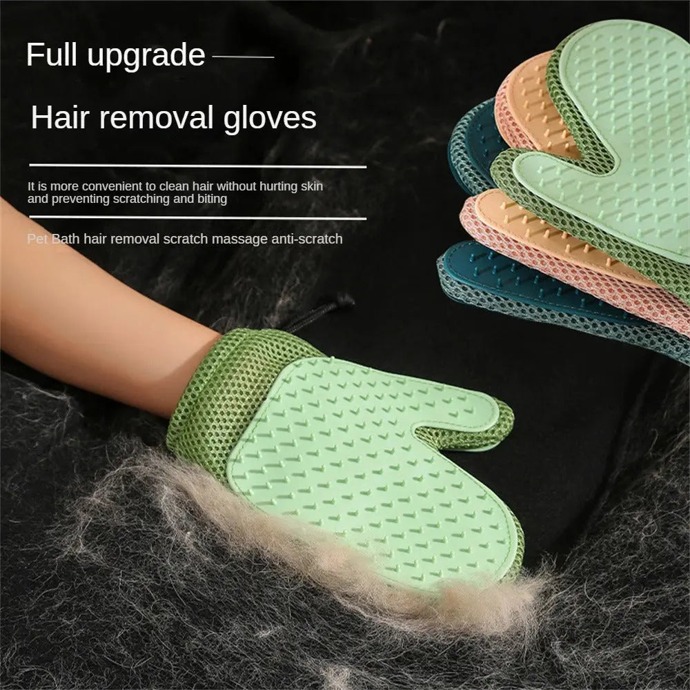 Pet Grooming Glove – Multi-Purpose Hair Removal & Massage Mitt Velanta