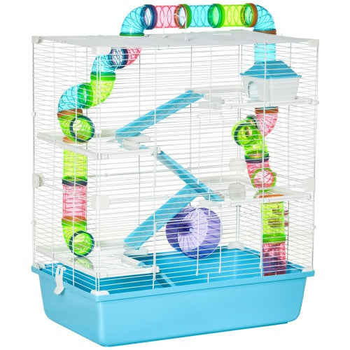 Oversized 23" Hamster Cage with Tube and Tunnel – Portable Handle