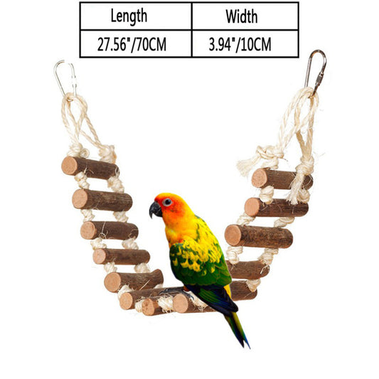 Colorful Parrot Nibble Toy – Chewing and Climbing Fun for Birds
