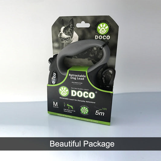 Automatic Retractable Dog Leash – Durable Pet Walking Lead