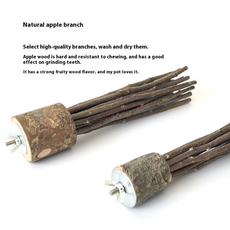 Hamster & Rabbit Wooden Chew Stick – Natural Log Molar Toy