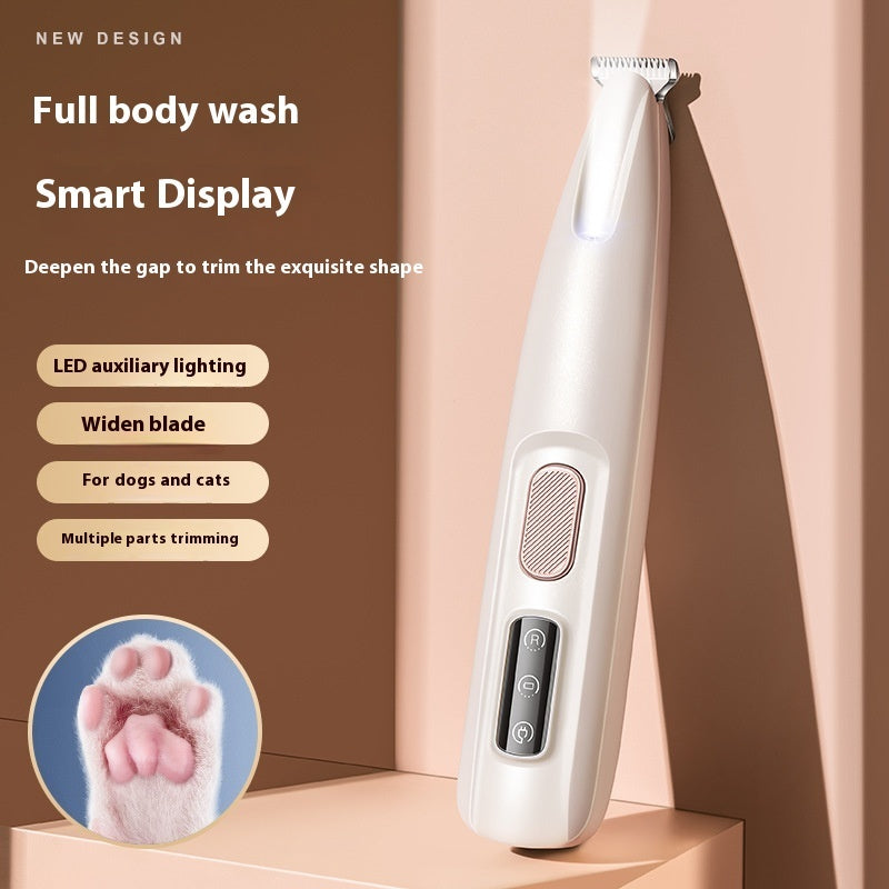 Quiet LED Pet Paw Hair Trimmer Velanta