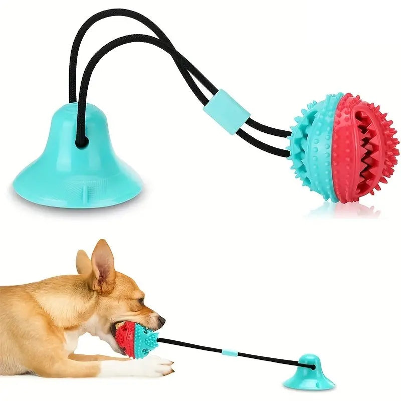 Interactive Tug-of-War Dog Toy with Suction Cup – Durable Chew & Treat-Dispensing Fun Velanta
