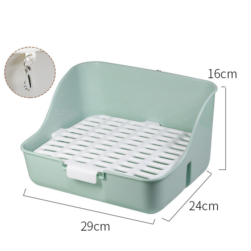 Rabbit Litter Box – Corner Potty Trainer for Guinea Pigs, Hamsters, Ferrets, and Small Pets