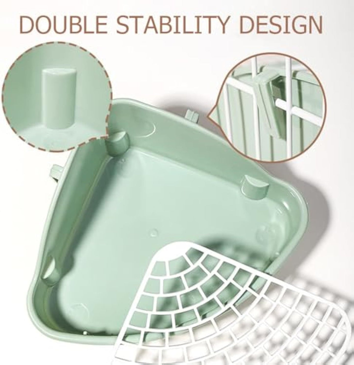 Rabbit Litter Box – Corner Potty Trainer for Guinea Pigs, Hamsters, Ferrets, and Small Pets