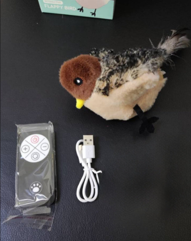 imulation Bird & Mouse Electric Molar Toy – Interactive Cat Chew Toy