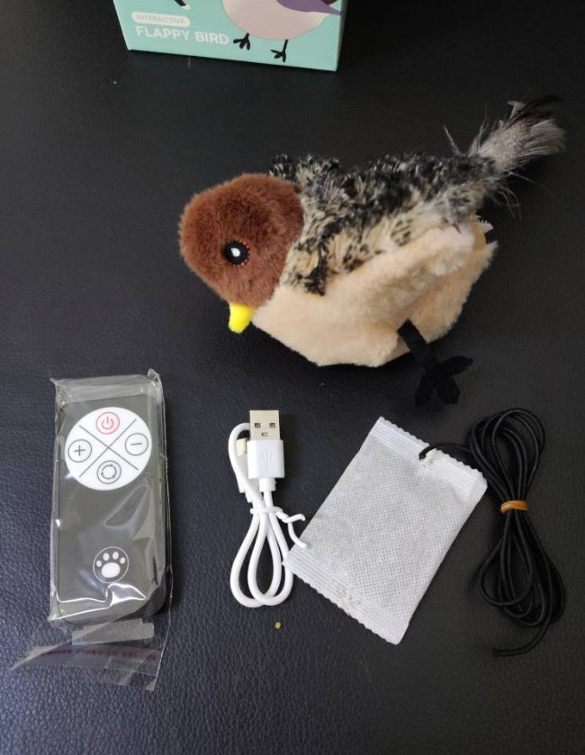 imulation Bird & Mouse Electric Molar Toy – Interactive Cat Chew Toy