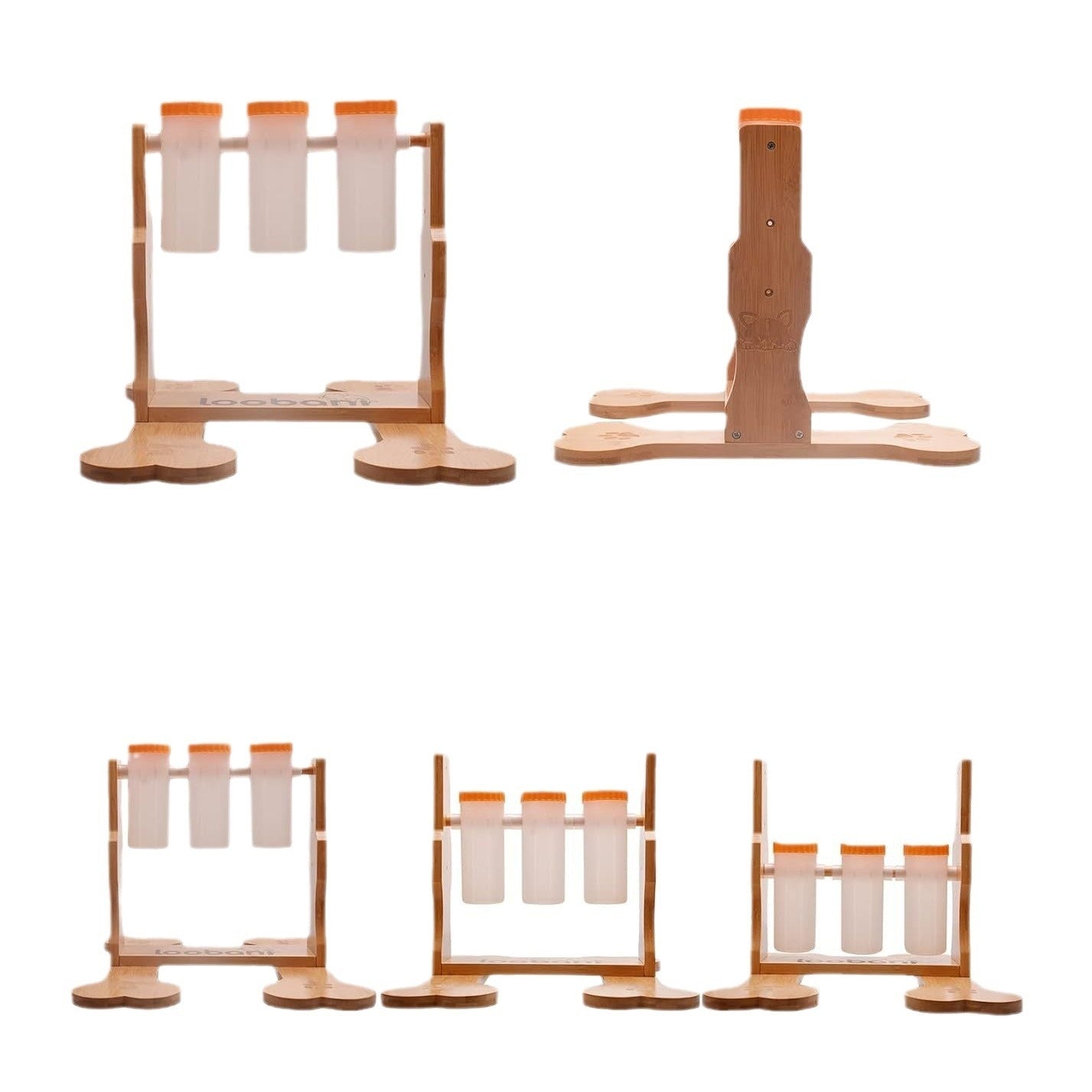 Dog Wooden Puzzle Toy – Interactive Snack Dispenser