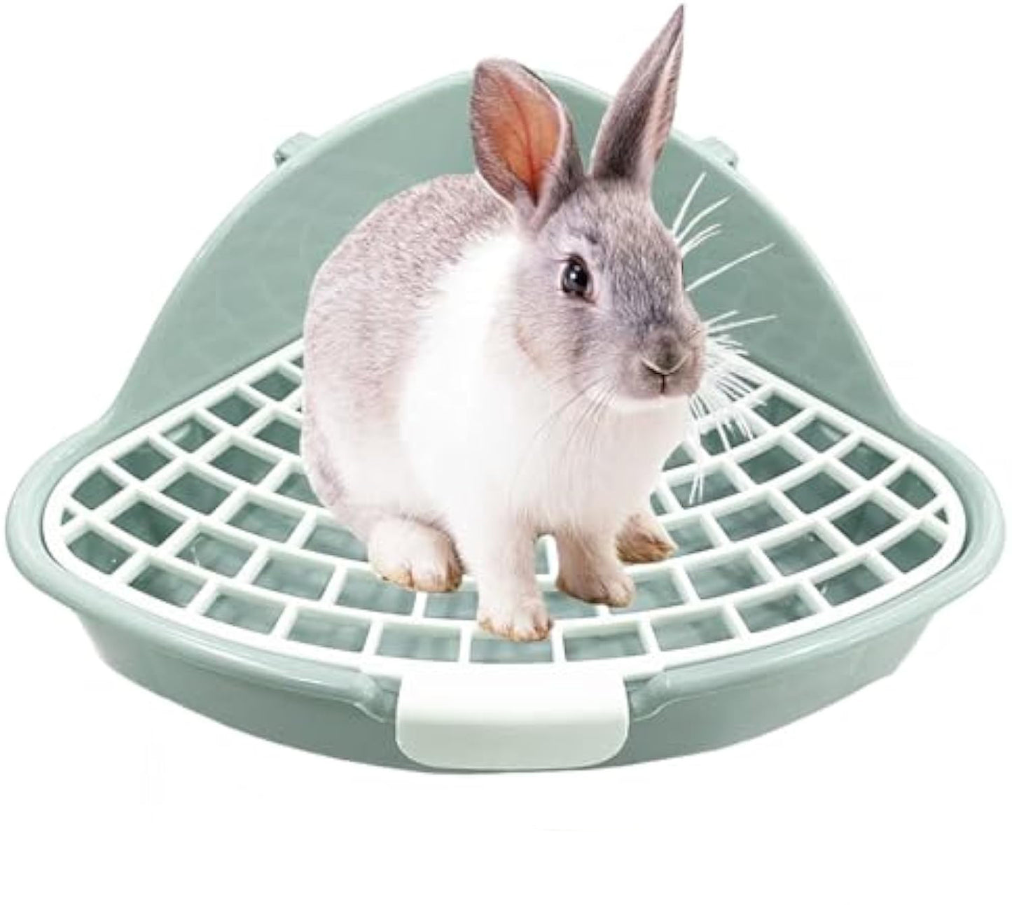 Rabbit Litter Box – Corner Potty Trainer for Guinea Pigs, Hamsters, Ferrets, and Small Pets