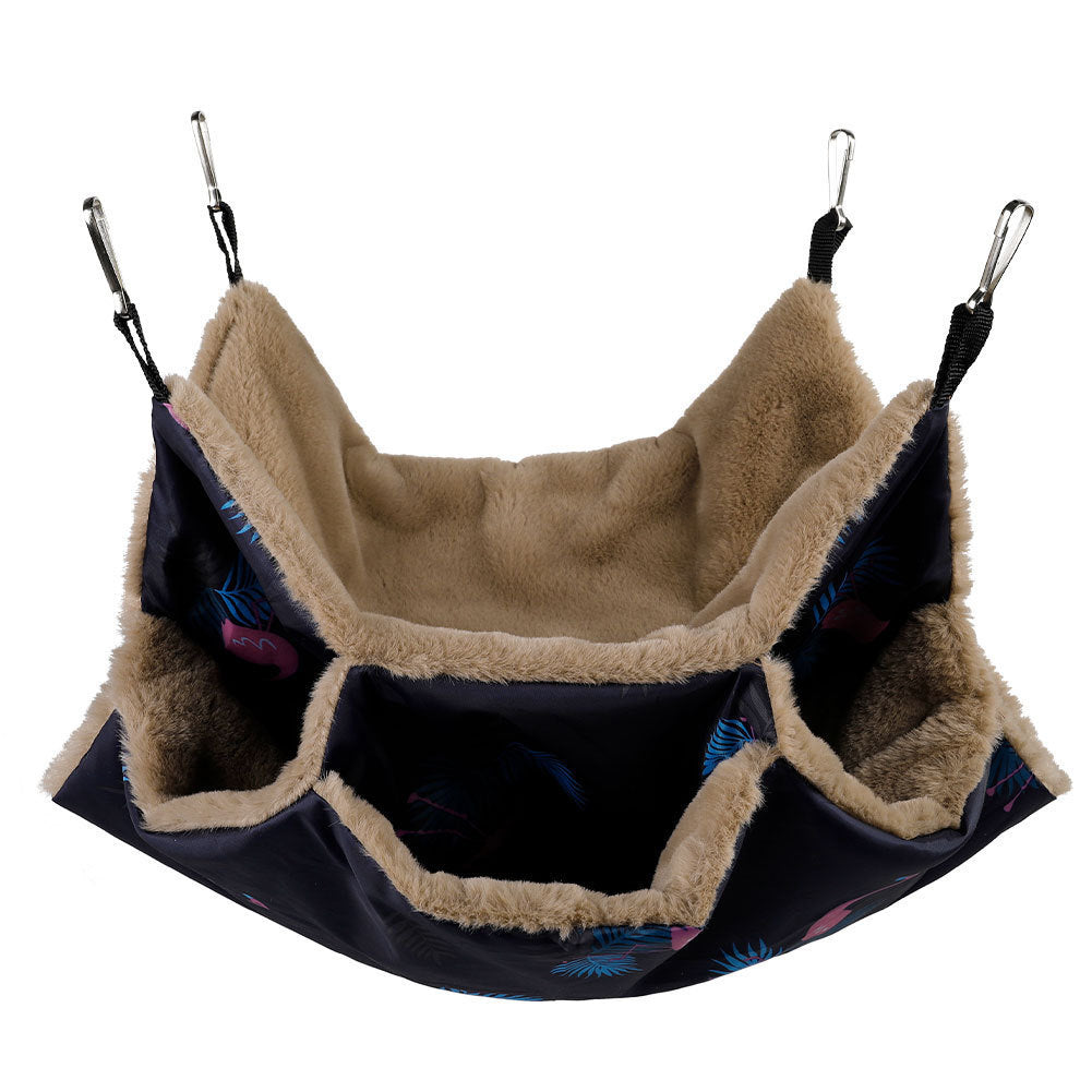 Pet Cage Hammock – Hanging Bed & Tunnel for Guinea Pigs, Rats, Ferrets and Small Animals