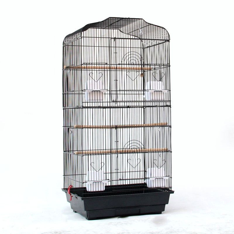 Portable Pet Display Wire Bird Cage – Parrot Travel Cage
