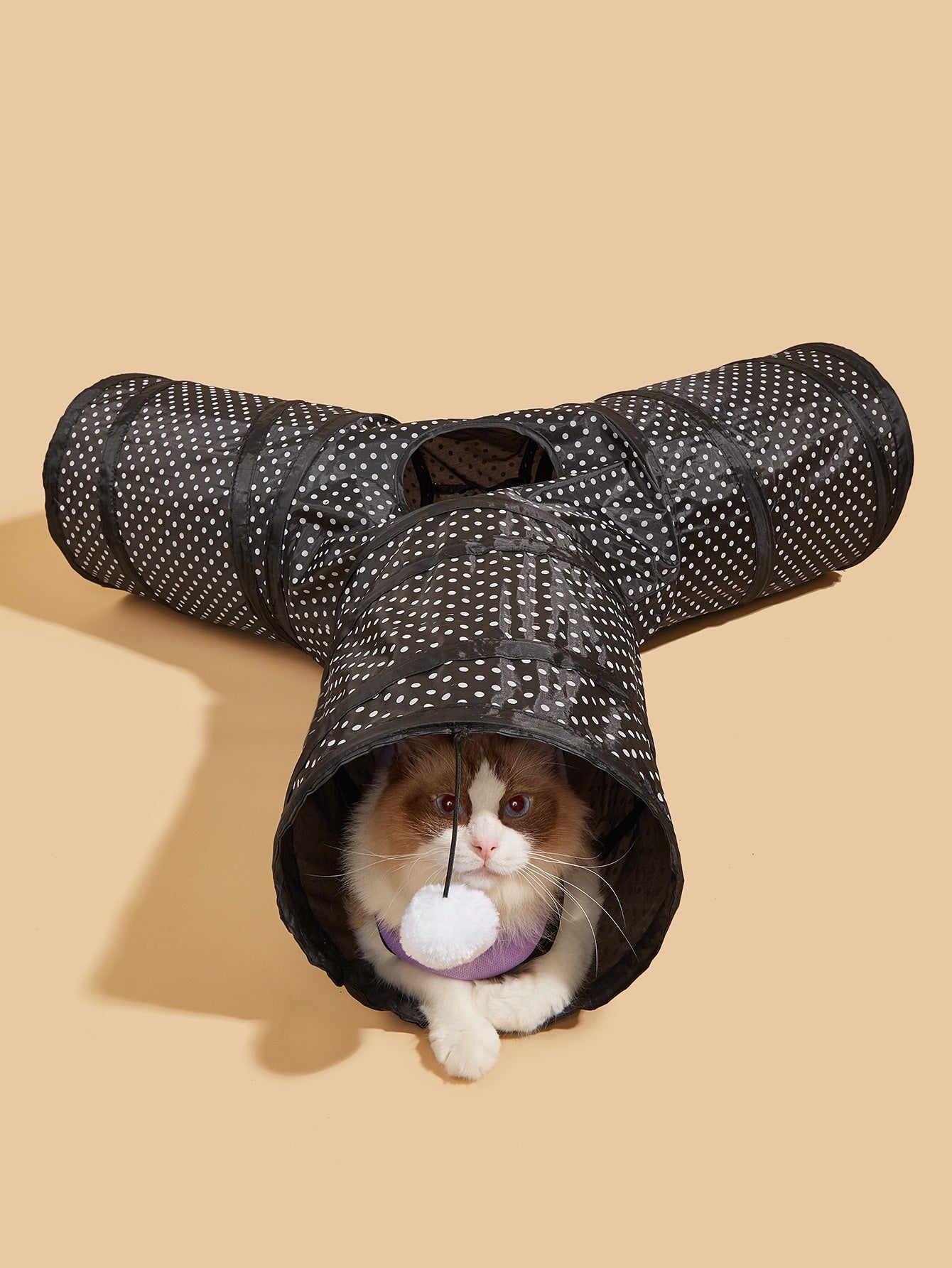 Collapsible Channel Cat Tunnel Toy