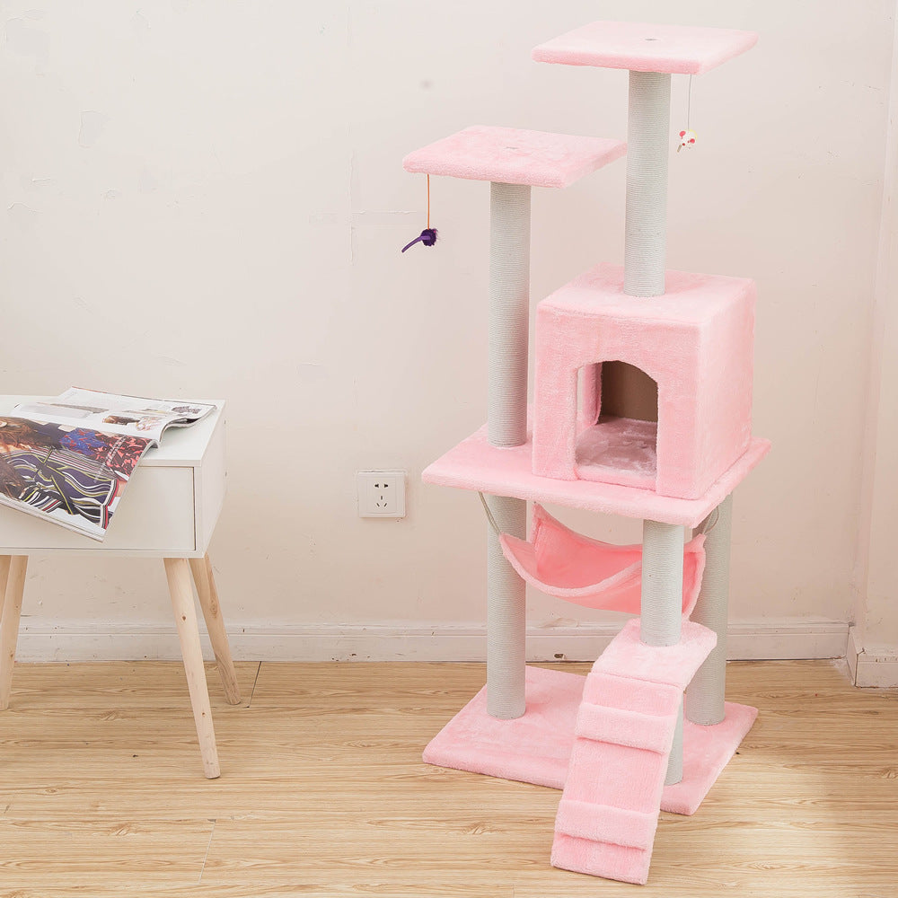 Multi-Level Cat Climbing Frame – Interactive Cat Tower with Scratch Posts