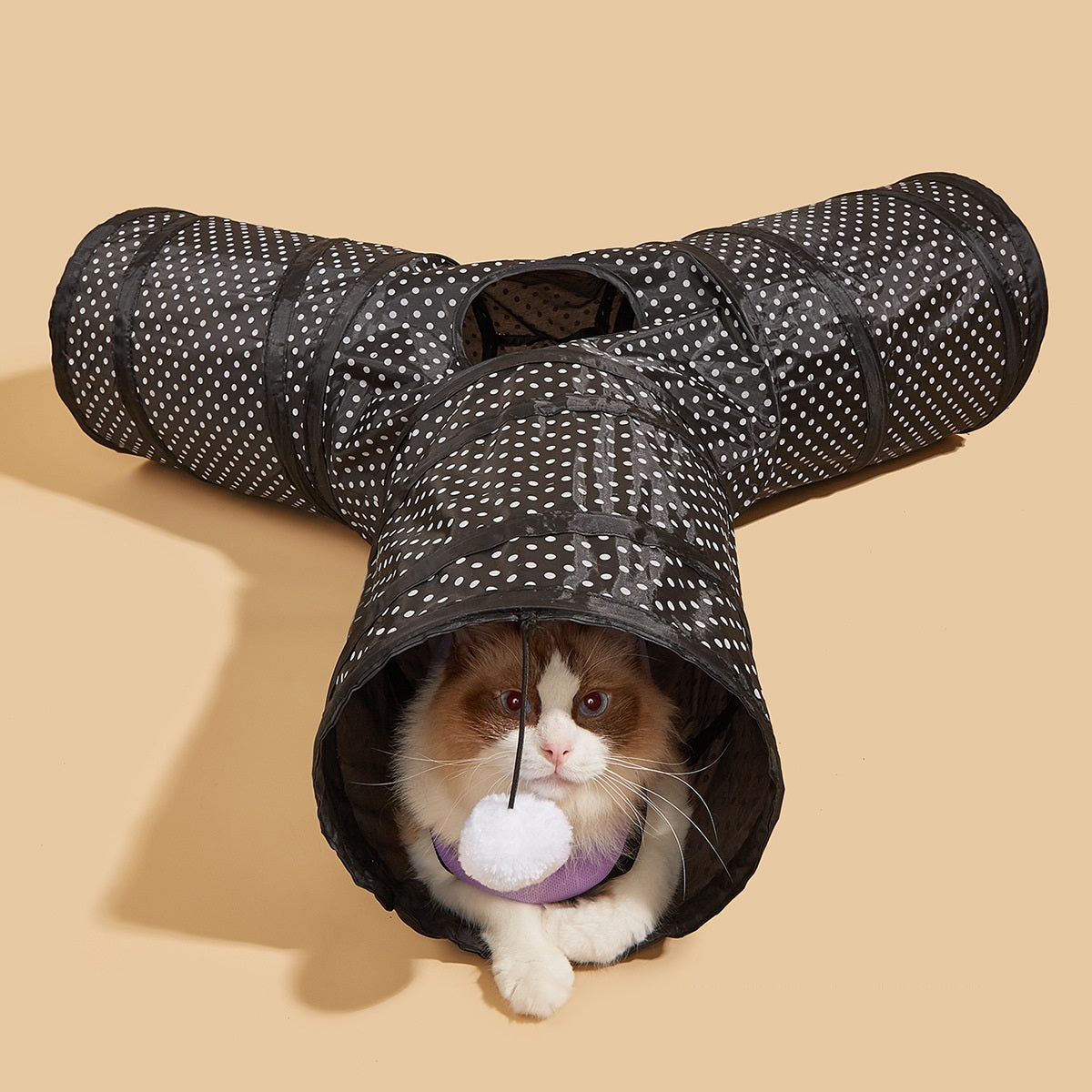 Collapsible Channel Cat Tunnel Toy