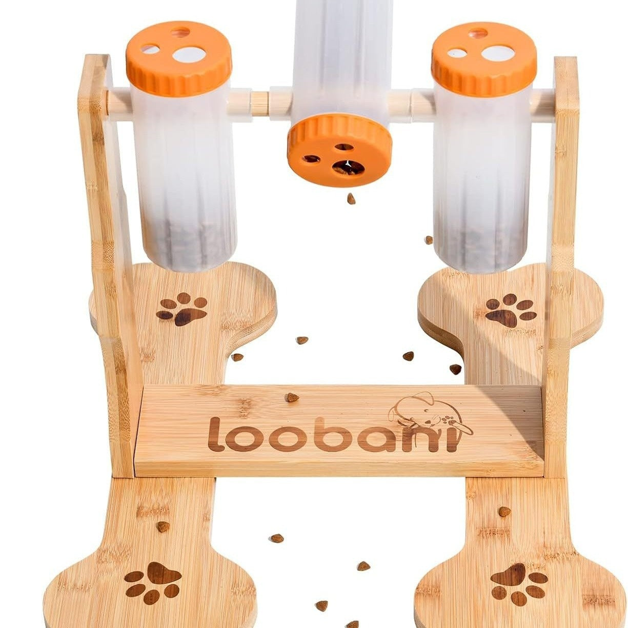 Dog Wooden Puzzle Toy – Interactive Snack Dispenser