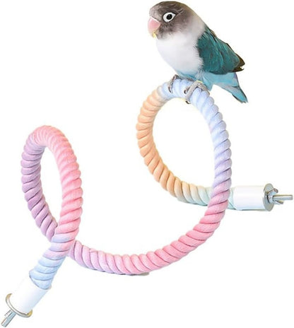 Velanta™ Gradient Colorful Bird Rope Perch