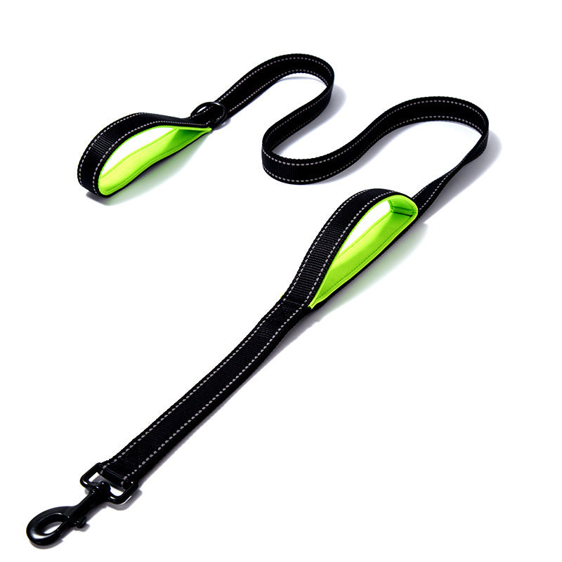 Reflective Nylon Dog Leash – Double Thickened Pet Leash