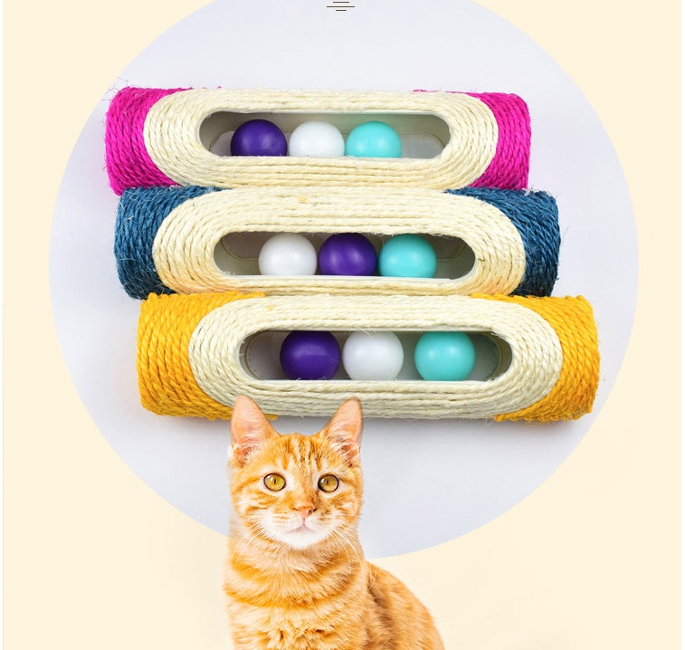Long Sisal Drum Cat Toy (Three Drums)