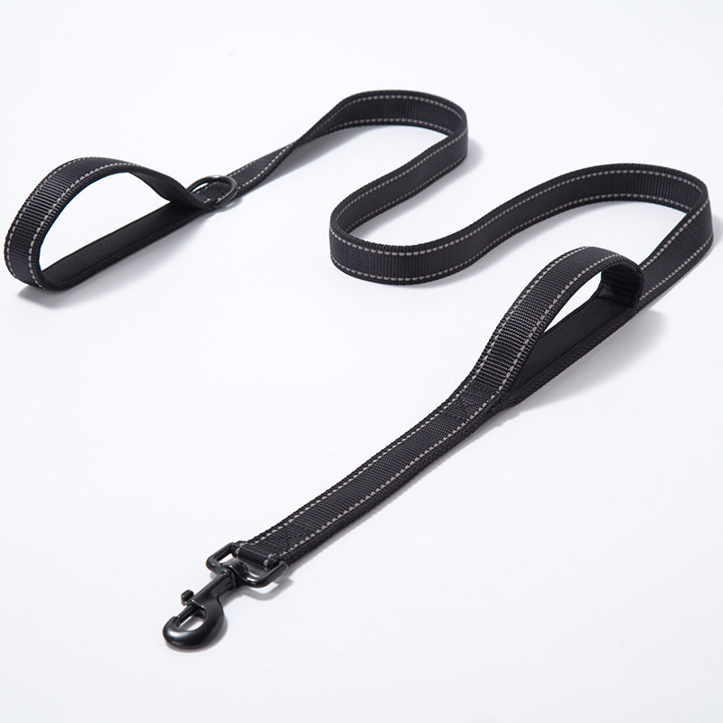 Reflective Nylon Dog Leash – Double Thickened Pet Leash