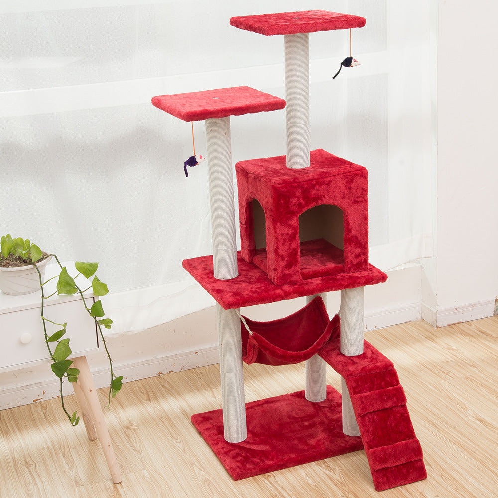 Multi-Level Cat Climbing Frame – Interactive Cat Tower with Scratch Posts