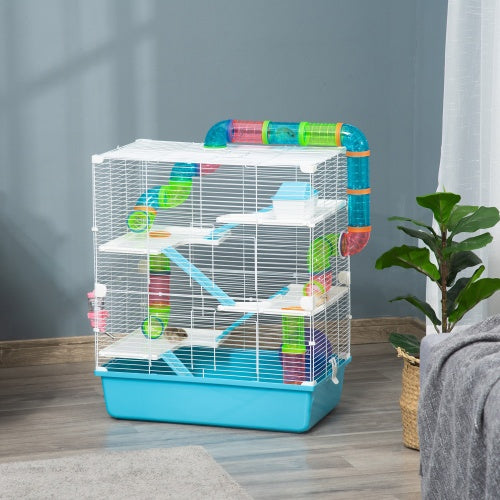 Oversized 23" Hamster Cage with Tube and Tunnel – Portable Handle